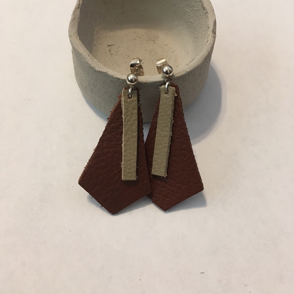 Handmade Leather Earrings!!